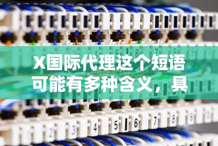 X国际代理这个短语可能有多种含义,具体取决于上下文。以下是一些可能的解释 X国际代理这个短语可能有多种含义,具体取决于上下文。以下是一些可能的解释
