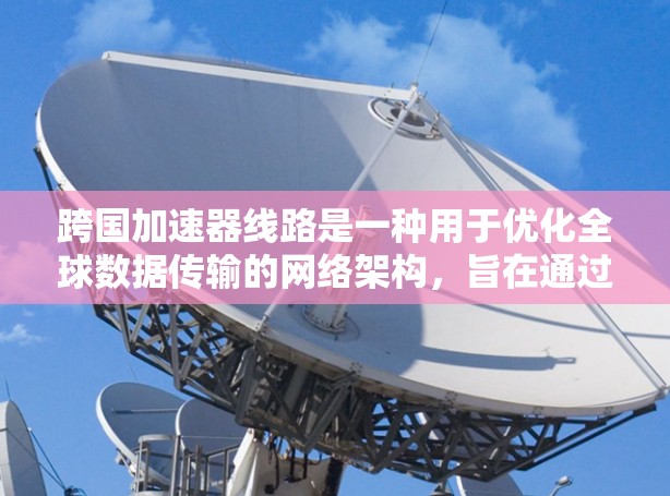 跨国加速器线路是一种用于优化全球数据传输的网络架构，旨在通过分布式的加速器设备来提升数据传输速度和降低延迟。以下是对跨国加速器线路的详细分析和总结