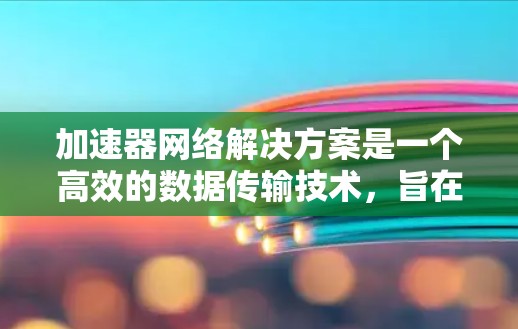 加速器网络解决方案是一个高效的数据传输技术，旨在提升数据中心和云计算环境中的网络性能。以下是对加速器网络解决方案的详细分析和总结